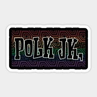 LGBTQ PATTERN AMERICA POLK Sticker